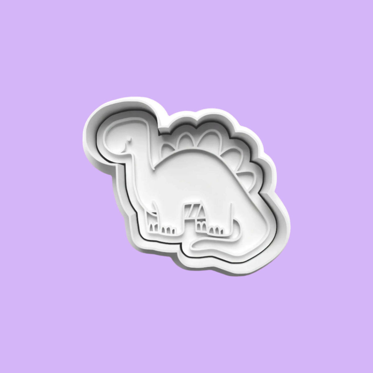 Dinosaur Cookie Cutter and Embosser Stamp Set.