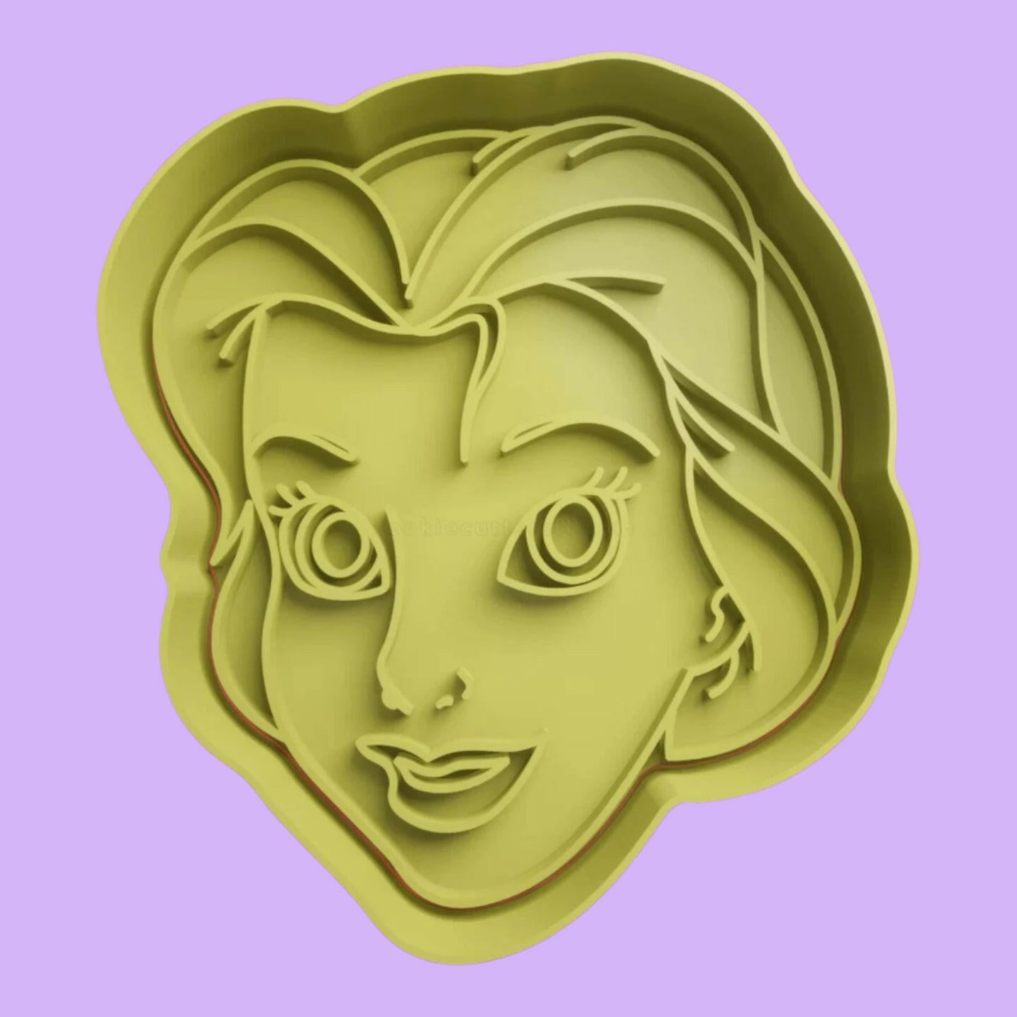 Enchanting Beauty and the Beast Inspired Cookie Cutter with Embosser Stamp Set..