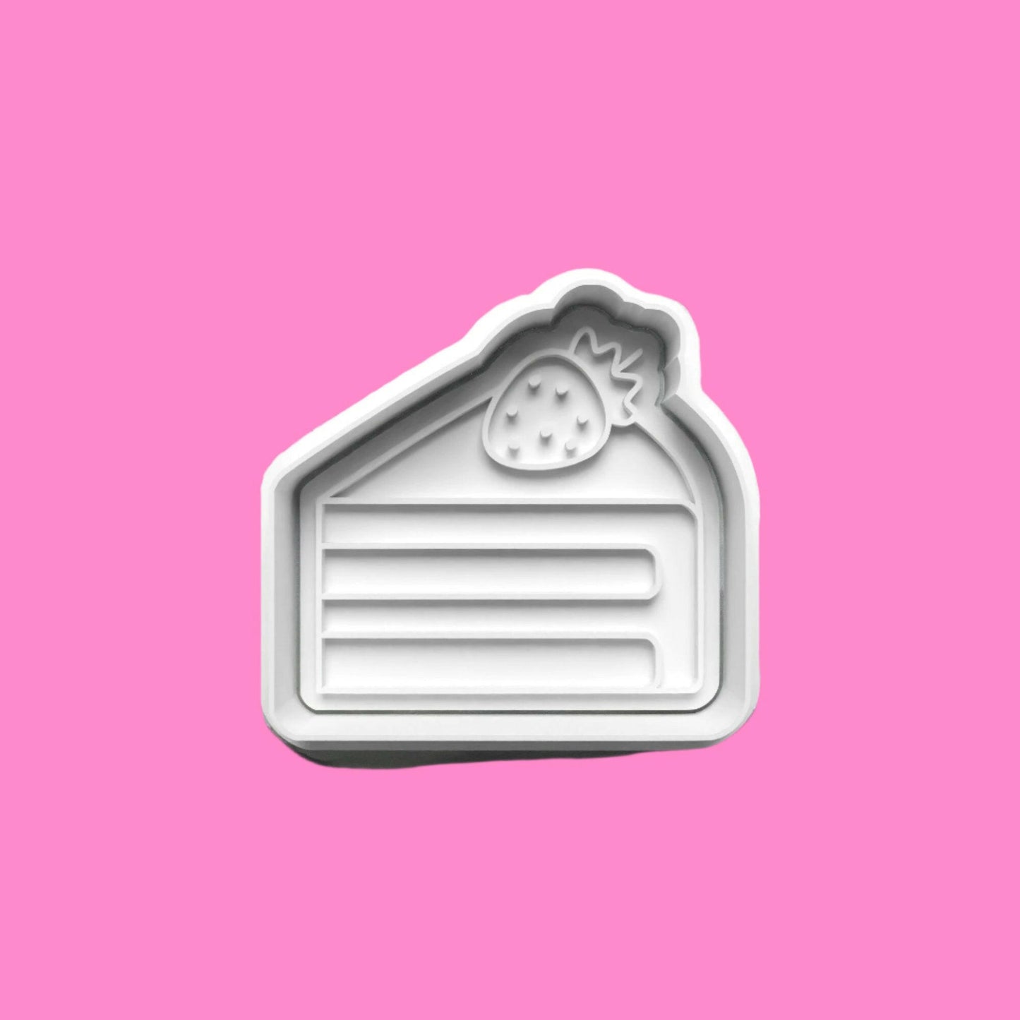 Dessert Doughnut Lolly Cookie or Clay Cutter and Embosser Stamp Set in 7cm or 10cm sizes..