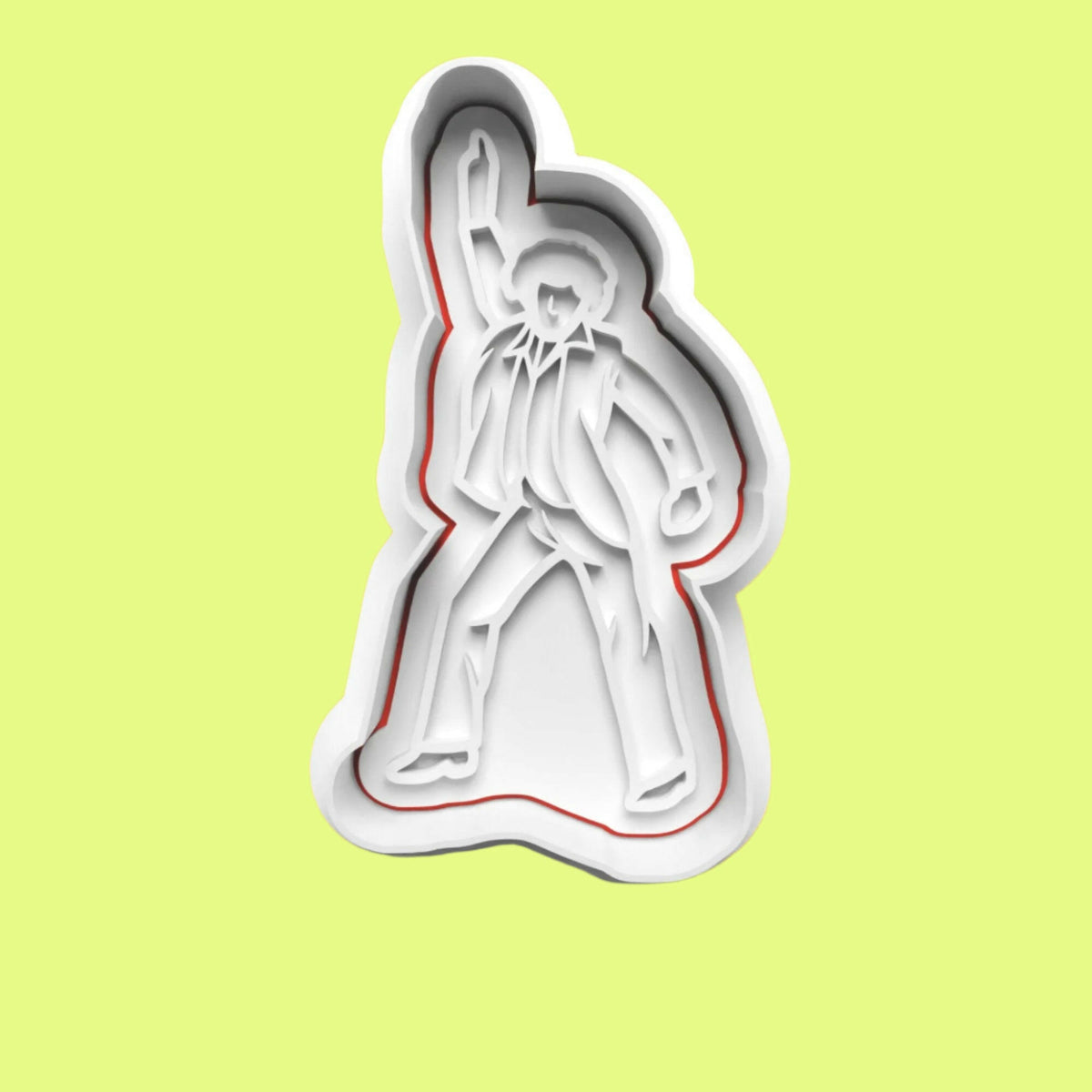 Saturday Night Fever Disco Cookie Cutter and Embosser Stamp Set in 7cm or 10cm sizes..