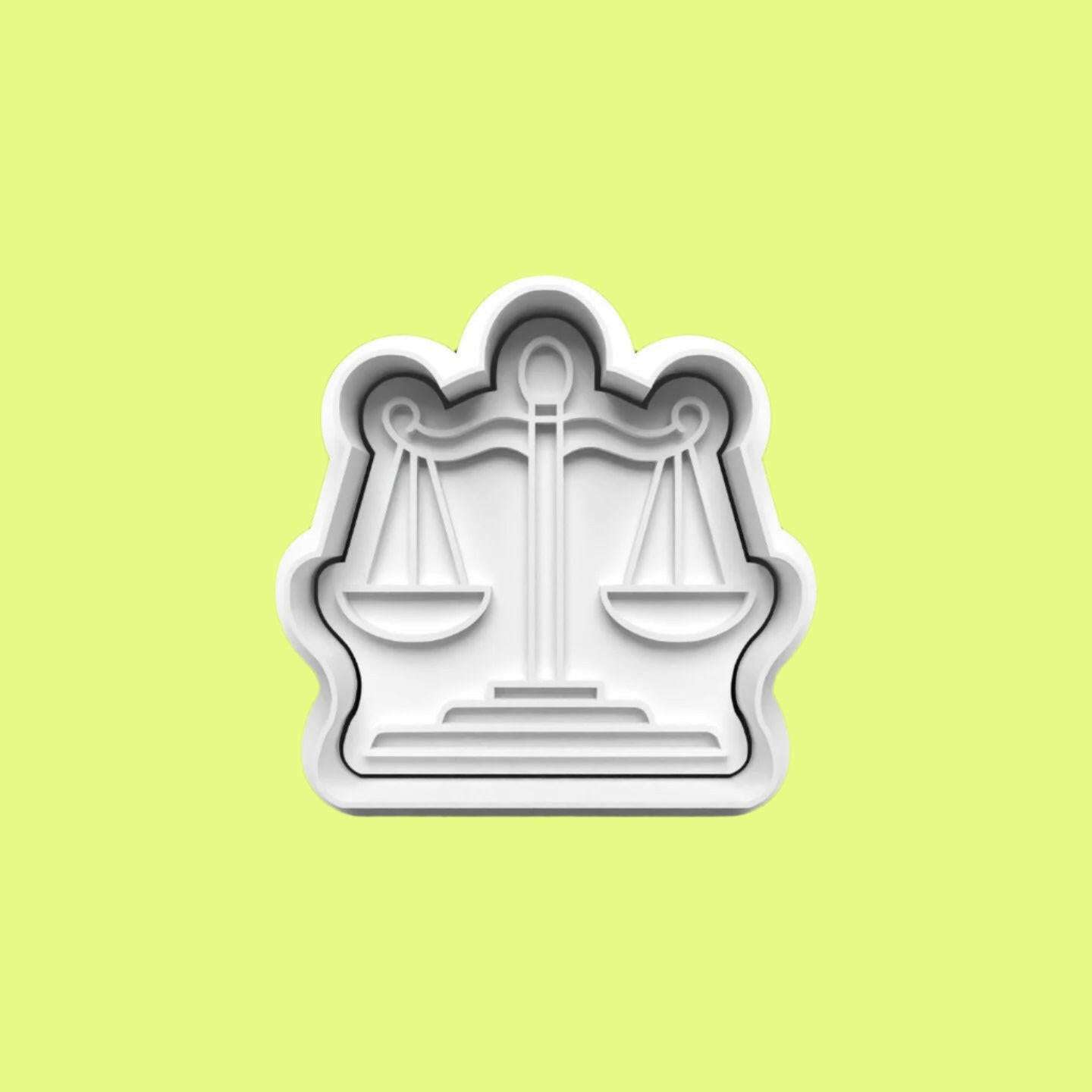 Law and Justice Courtroom Cookie Cutter and Embosser Stamp Complete Set.