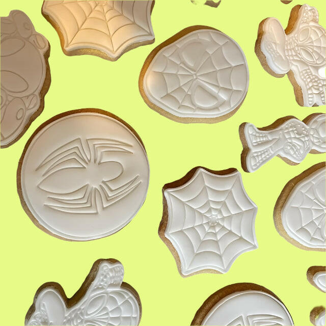 Spider-Man Inspired Embosser and Cookie Cutter Set – Set of 6.