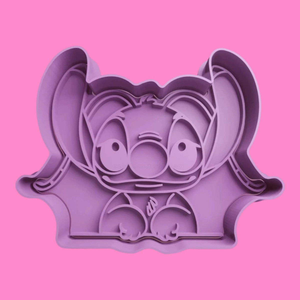 Lilo & Stitch Inspired Cookie Cutter and Embosser Stamp Combo Set - Fun Baking Supplies.