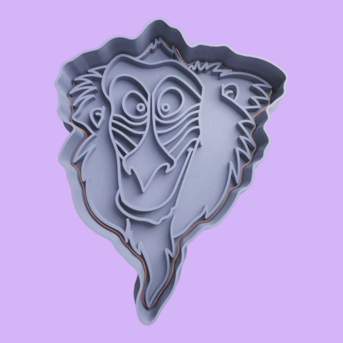 Enchanting Lion King Inspired Cookie Cutter with Embosser Stamp Set..