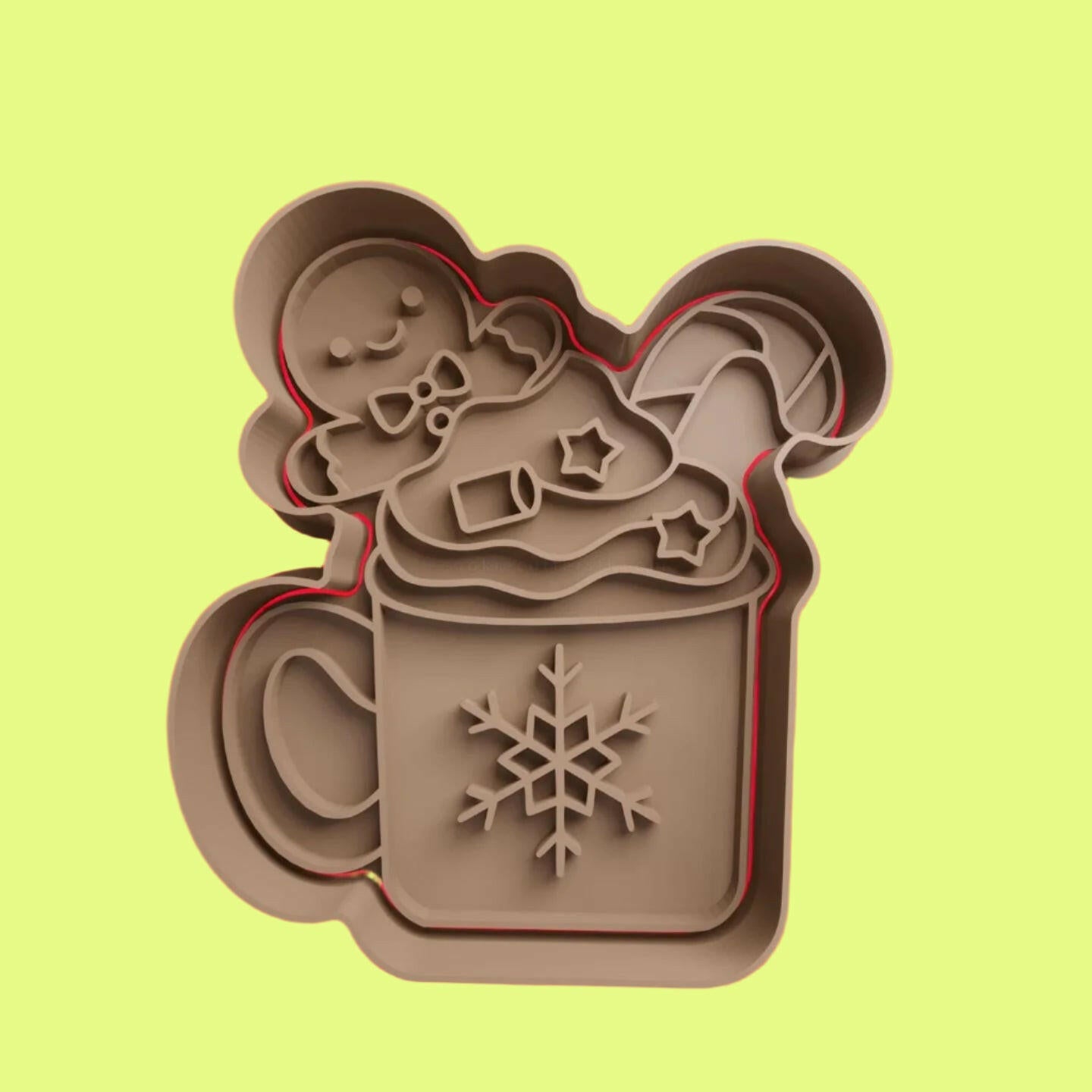 Various Style Gingerbread Man Lady Cookie Cutter and Embosser Stamp.