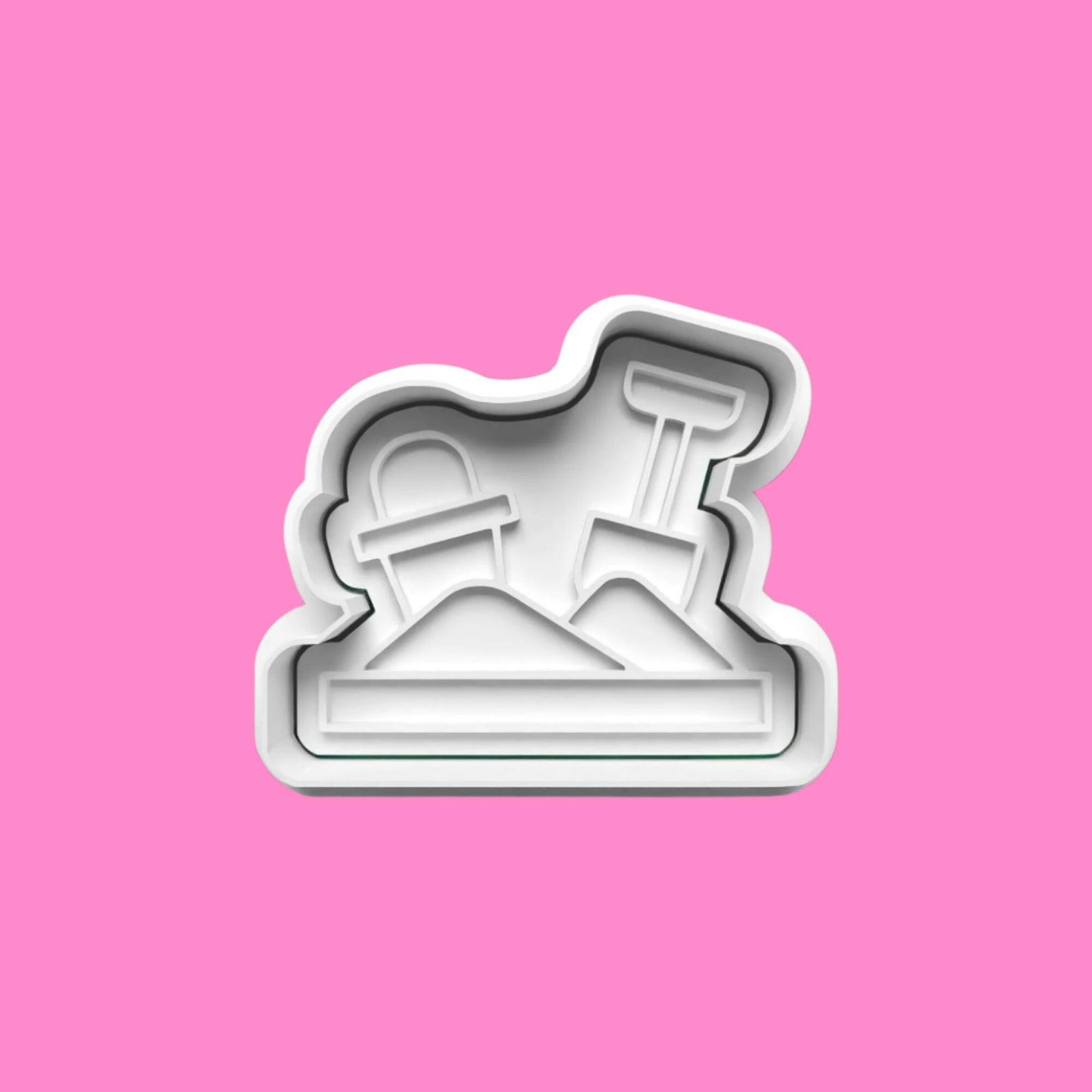 Playground Cookie Cutter and Embosser Set of 4 in 7cm or 10cm sizes..