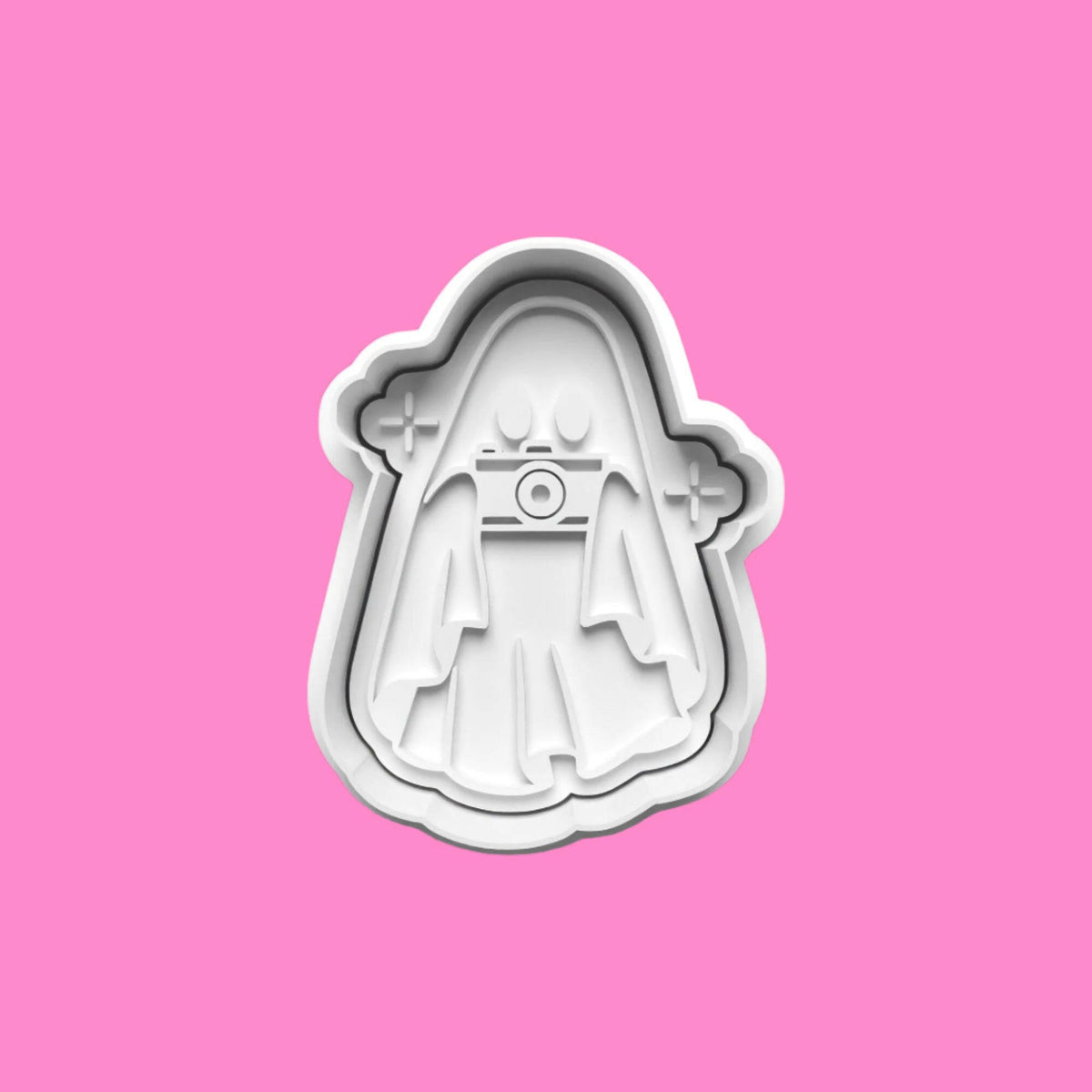 Halloween Ghosts complete Cookie Cutter and Embosser Stamp Set..