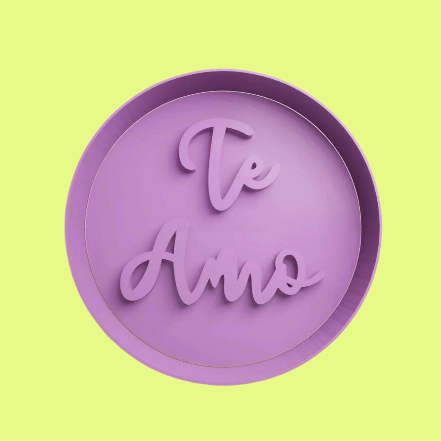 Te Amo-I Love You Cookie Cutter and Embosser Set.