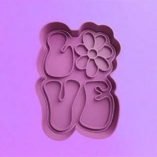 Various Style Love Design Cookie Cutter and Embosser Stamp.