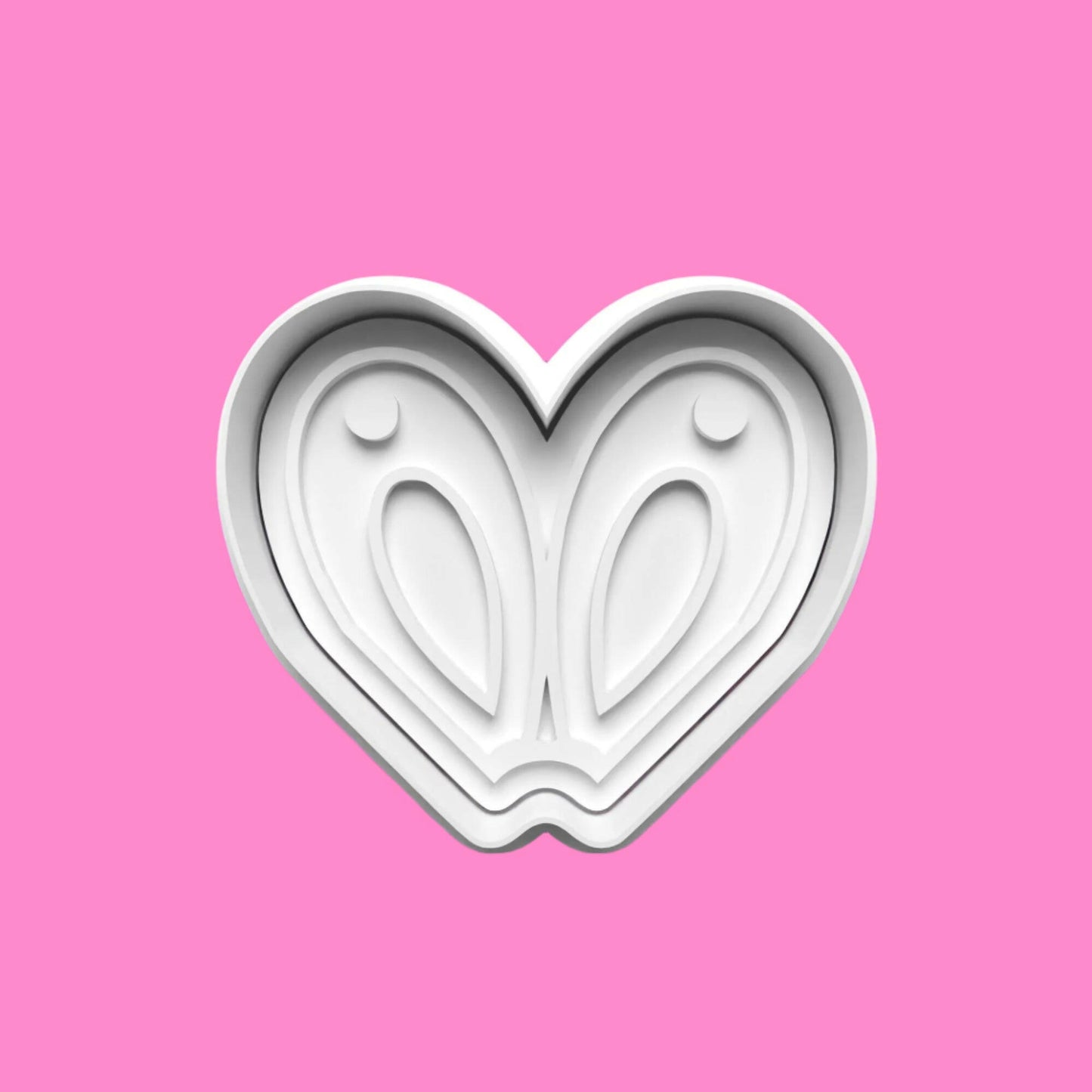 Flower Cookie Platter Cutter and Embosser Stamp Complete Set.