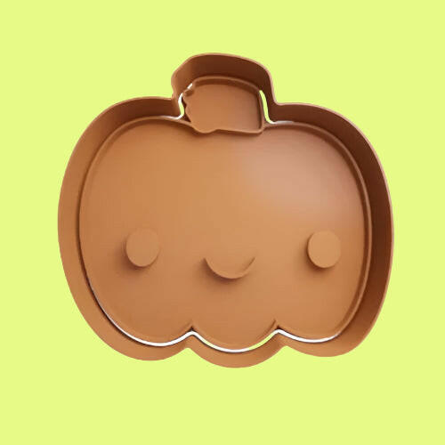 Various Halloween Pumpkin Cookie Cutter and Embosser Stamp.