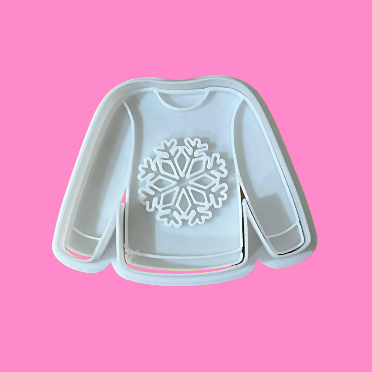 Christmas Jumper Embosser and Cookie Cutter Set β Individual or 9-Piece Festive Baking Tools.