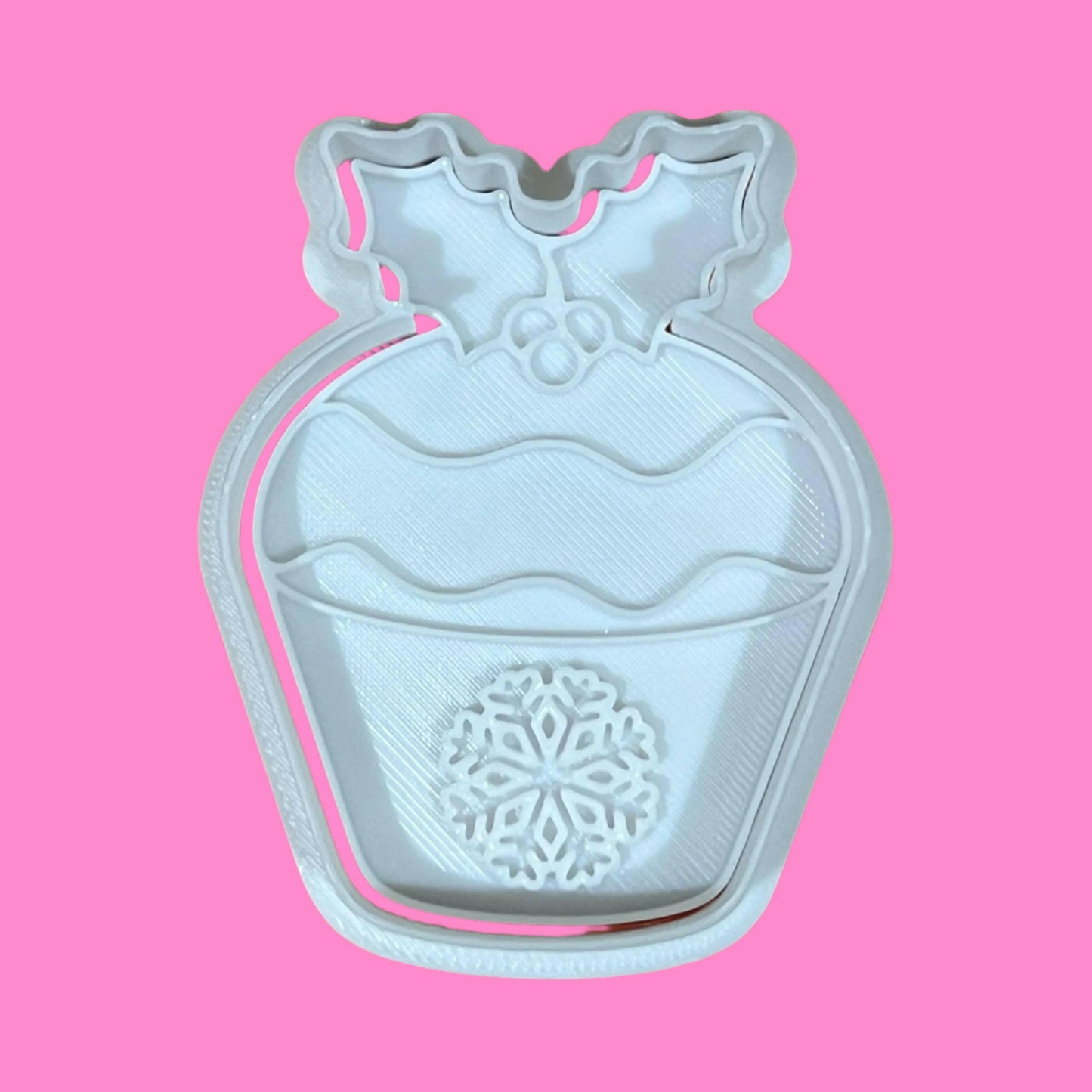 Christmas Cupcake various designs Cookie Cutter and Embosser Stamp.