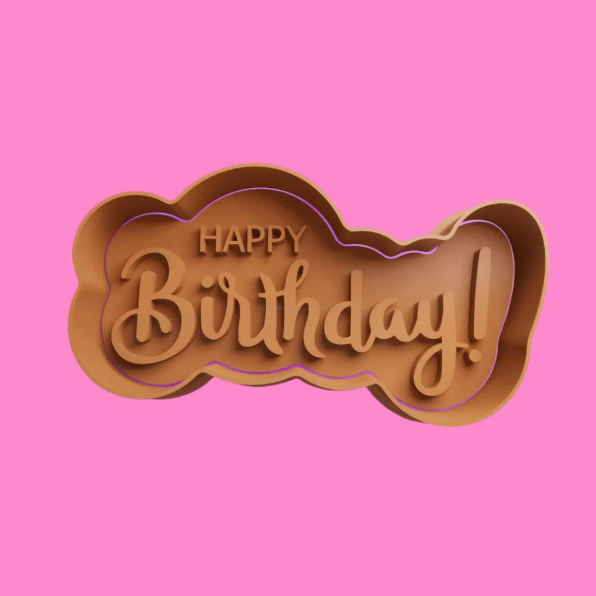 Happy Birthday various designs Cookie Cutter Debosser/Embosser Stamp.