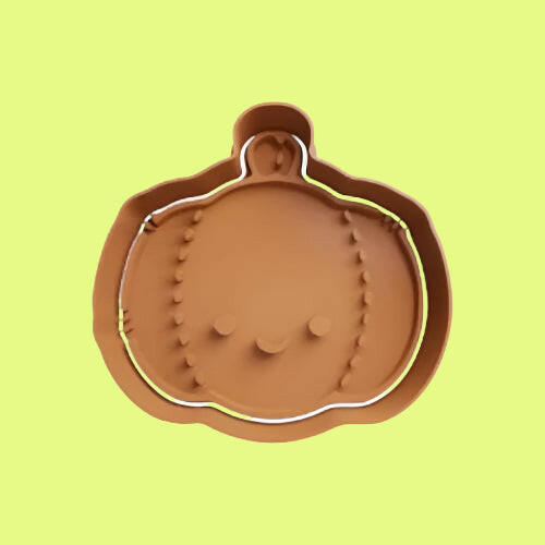 Various Halloween Pumpkin Cookie Cutter and Embosser Stamp.