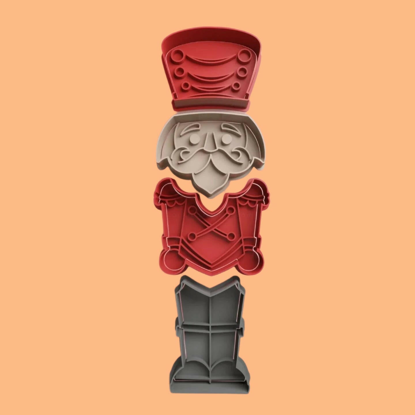 Nutcracker Cookie 8 piece Cutter and Embosser Set.