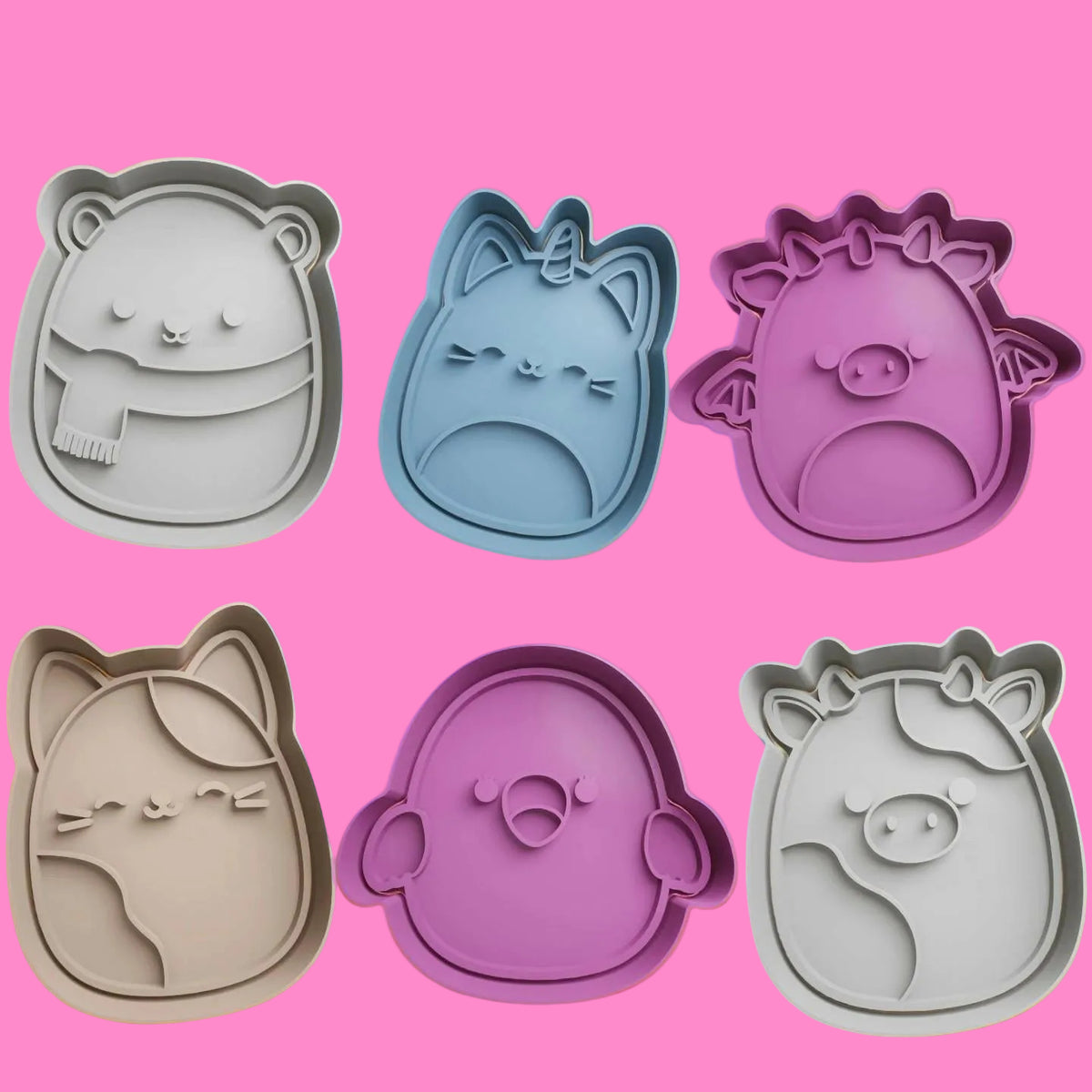 Squishmallows Cookie Cutter and Embosser Stamp.