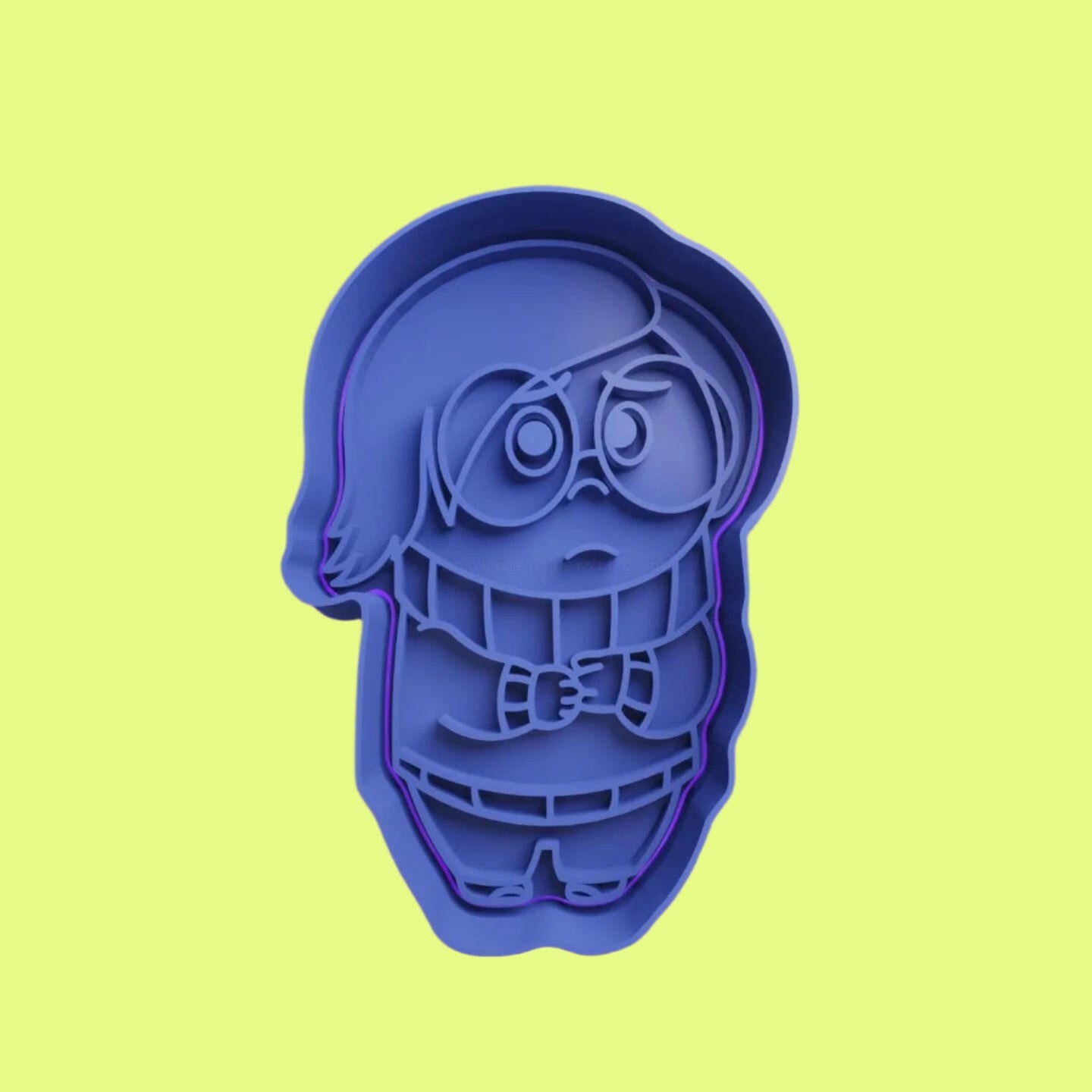 Inside Out Set 2 Cookie Cutter and Embosser Stamp Complete Set.