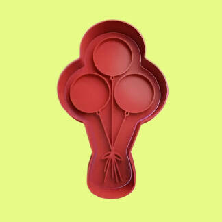 Balloon-Themed Embosser and Cookie Cutter Set – Four Unique Designs.