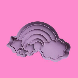 Rainbow and Cloud Cookie Cutter Set – Baking Collection.