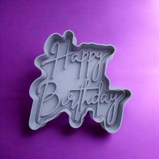 Happy Birthday various designs Cookie Cutter Debosser/Embosser Stamp.