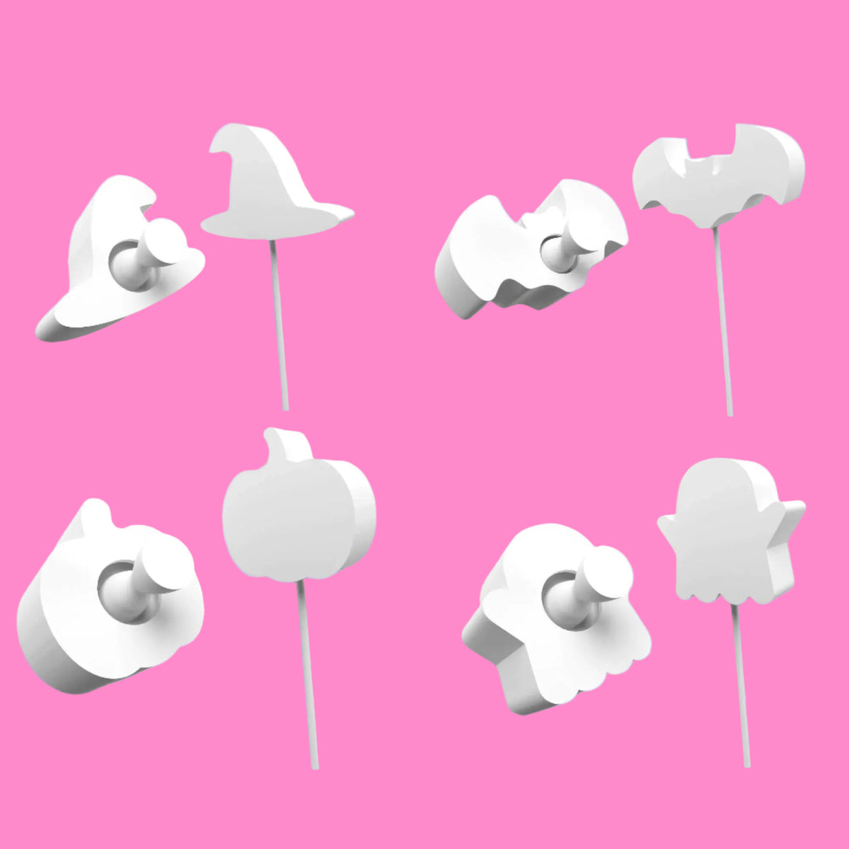 Halloween Professional Cake Pop Mold Set - 4 Eco-Friendly PLA Plastic Molds.