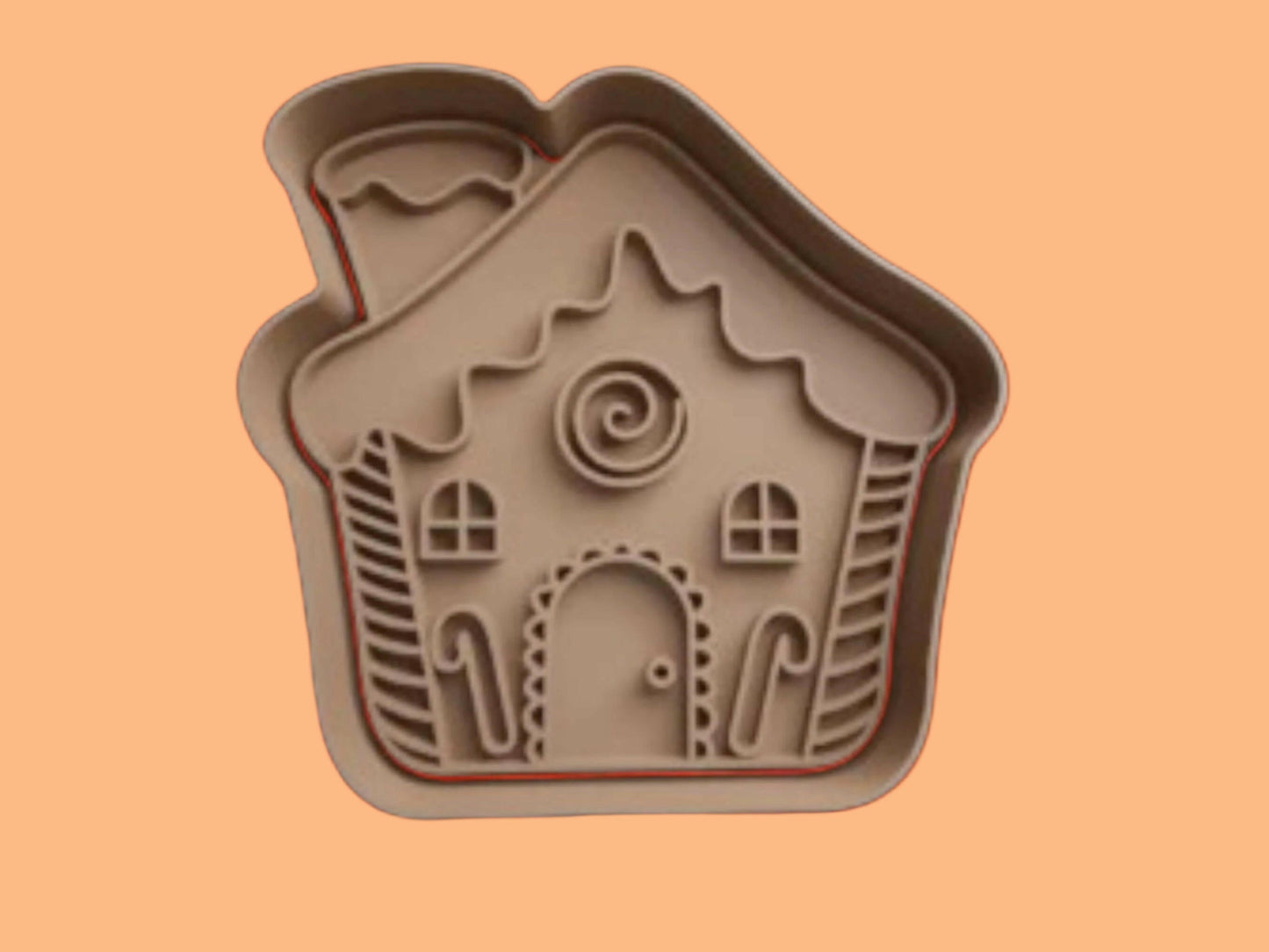 Gingerbread House and Candy Canes Set 2 Cookie Cutter and Embosser Set.