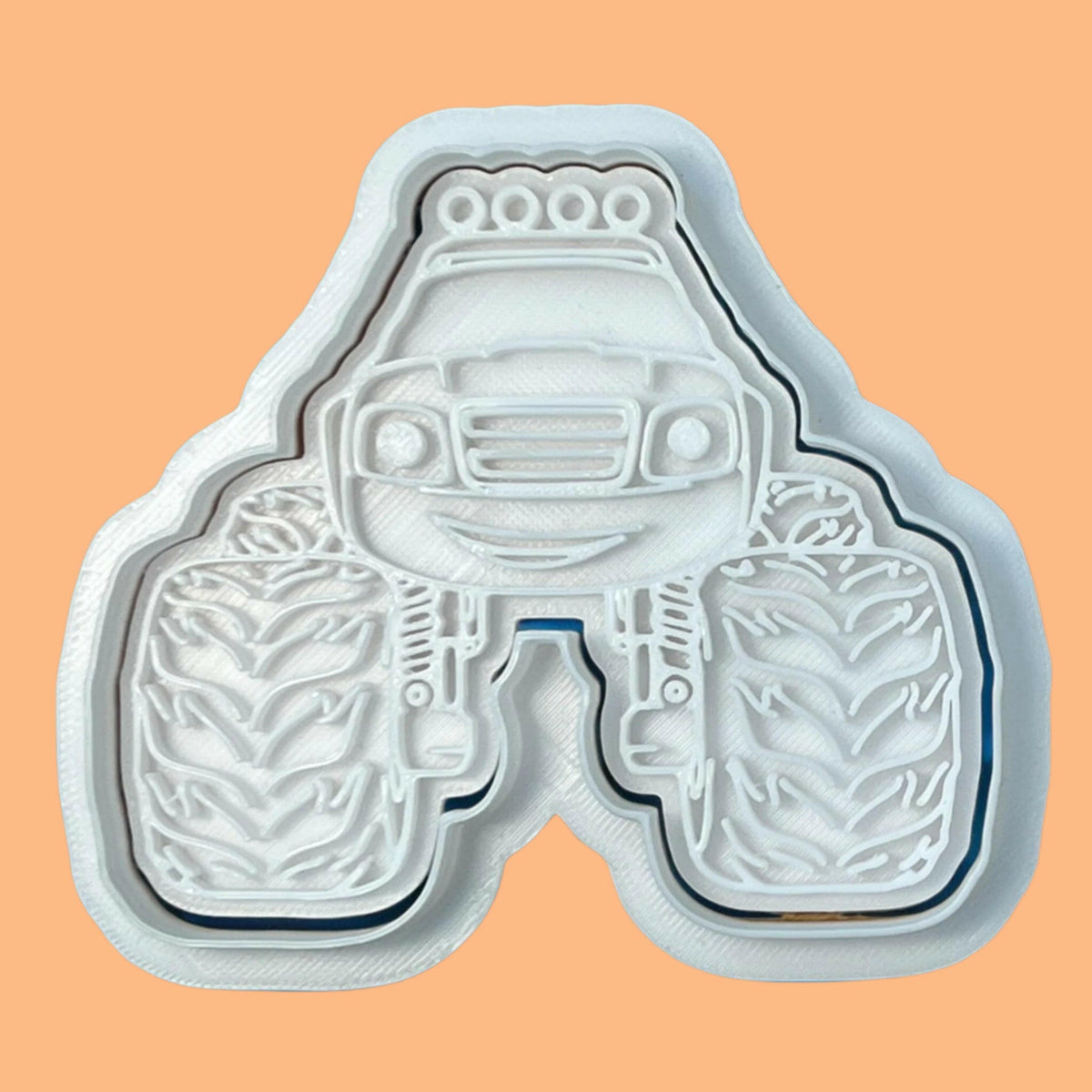 Monster Truck Cookie Cutter and Embosser Set.
