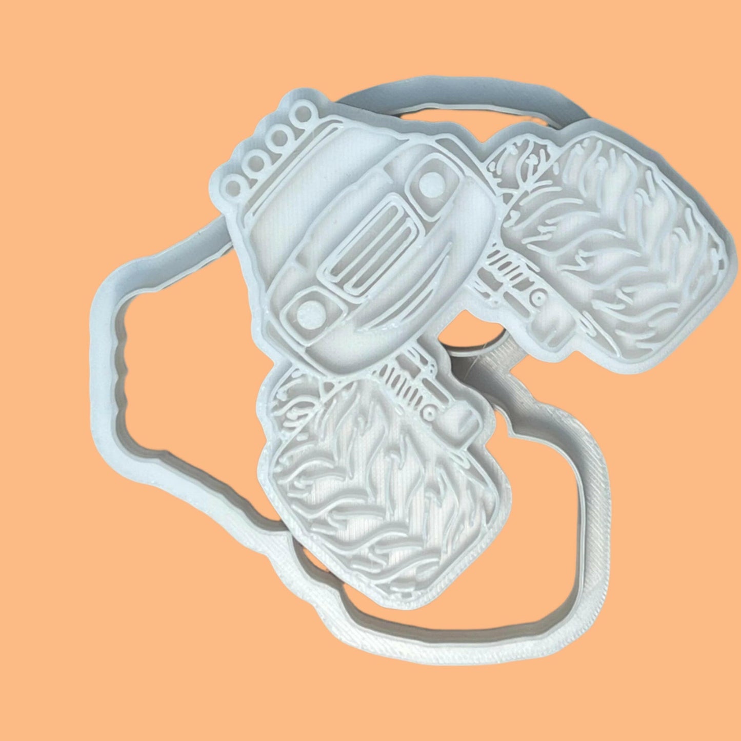 Monster Truck Cookie Cutter and Embosser Set.