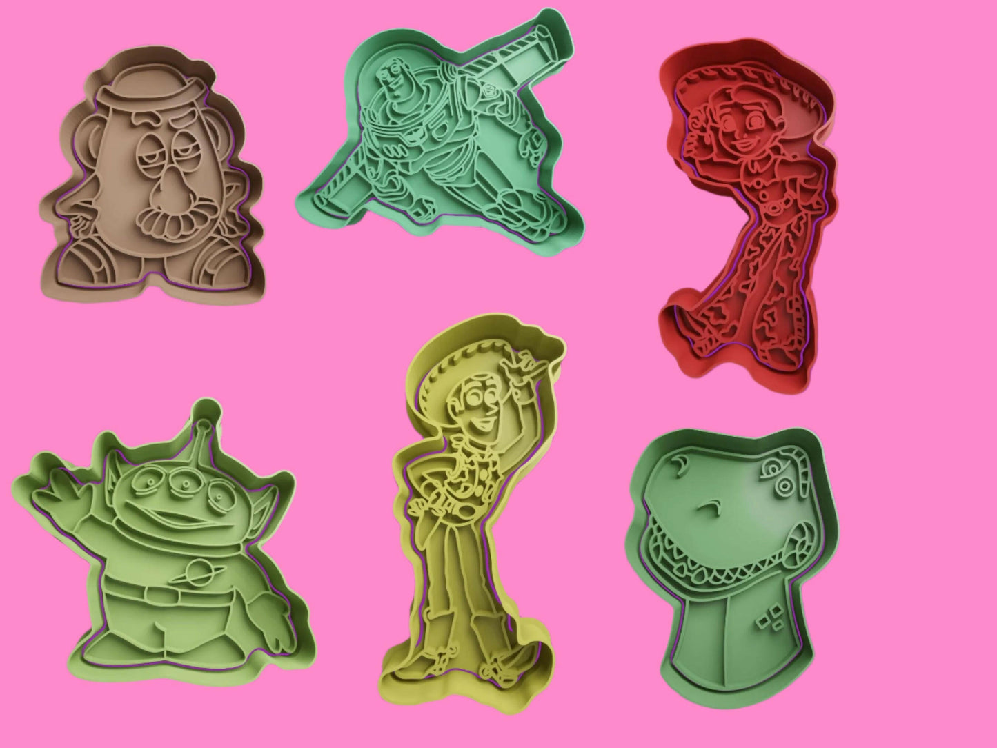 Woody & Friends Cookie Cutter and Embosser Stamp Complete Set.