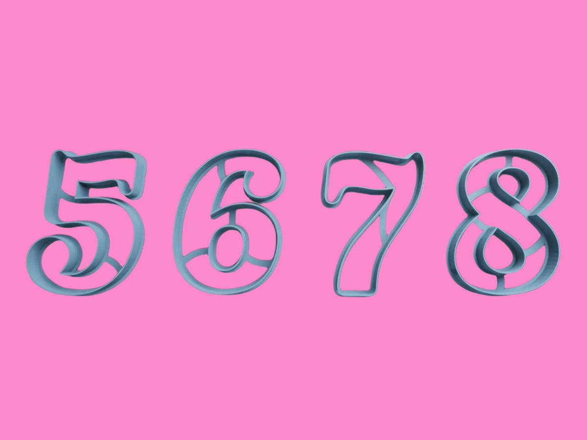 Numbers 0-9 Cookie Cutter.