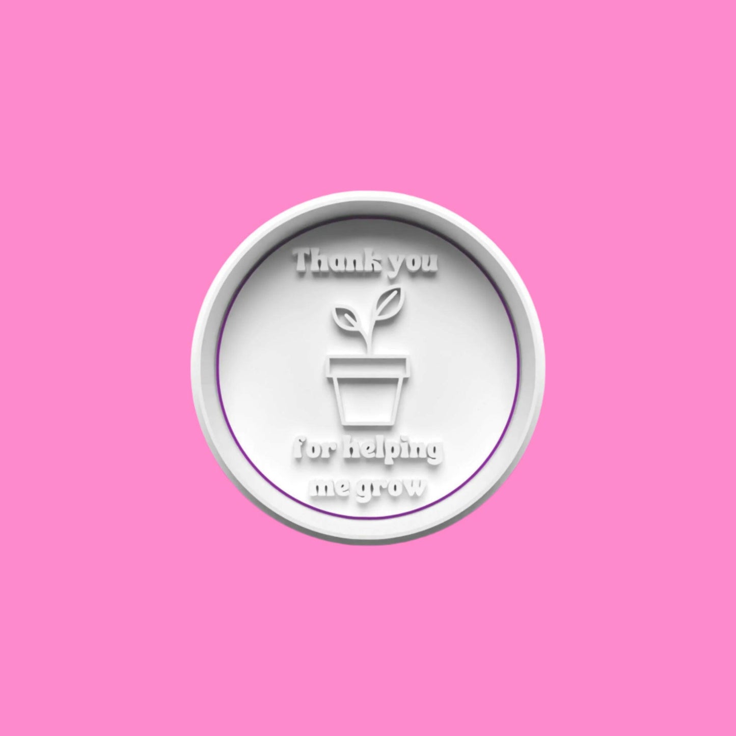 Teacher Thank You Cookie Cutter and Embosser Stamp Set. Handmade gift item..