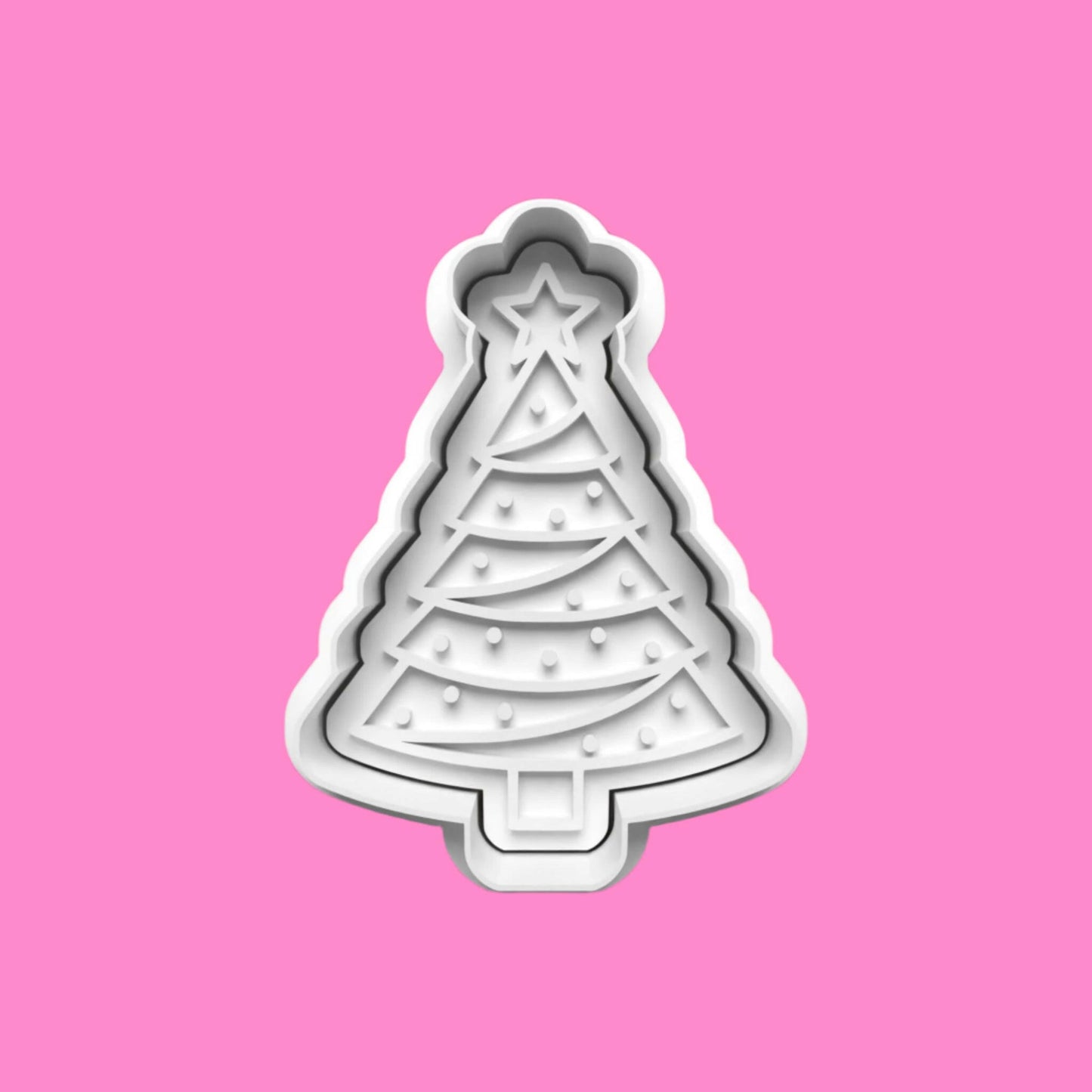 Father Christmas Fireplace Tree Elf Hat Cookie Cutter and embosser stamp set..