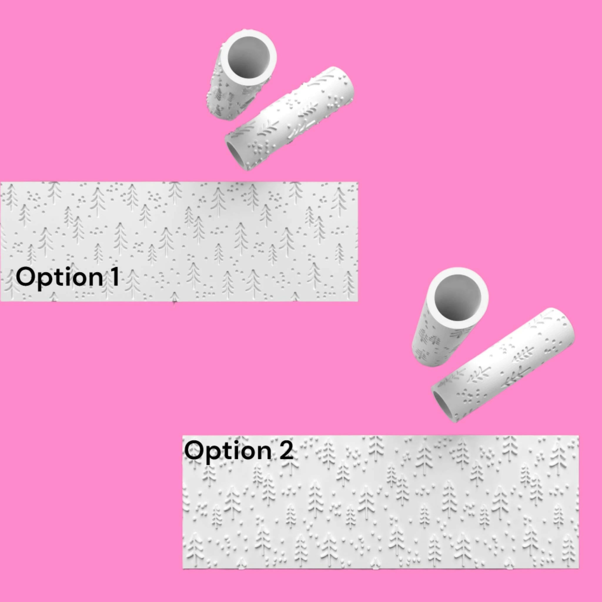 Various Christmas Design Textured Roller Embosse/Debosser for Fondant Polymer Clay Etc.