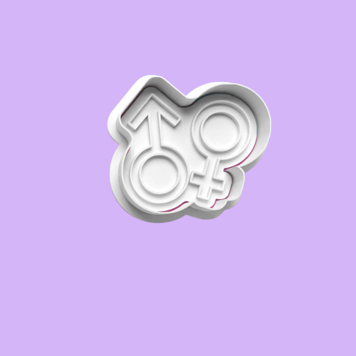 Gender Reveal Embosser and Cookie Cutter Set – 4-Piece Baby Shower Baking Tools.