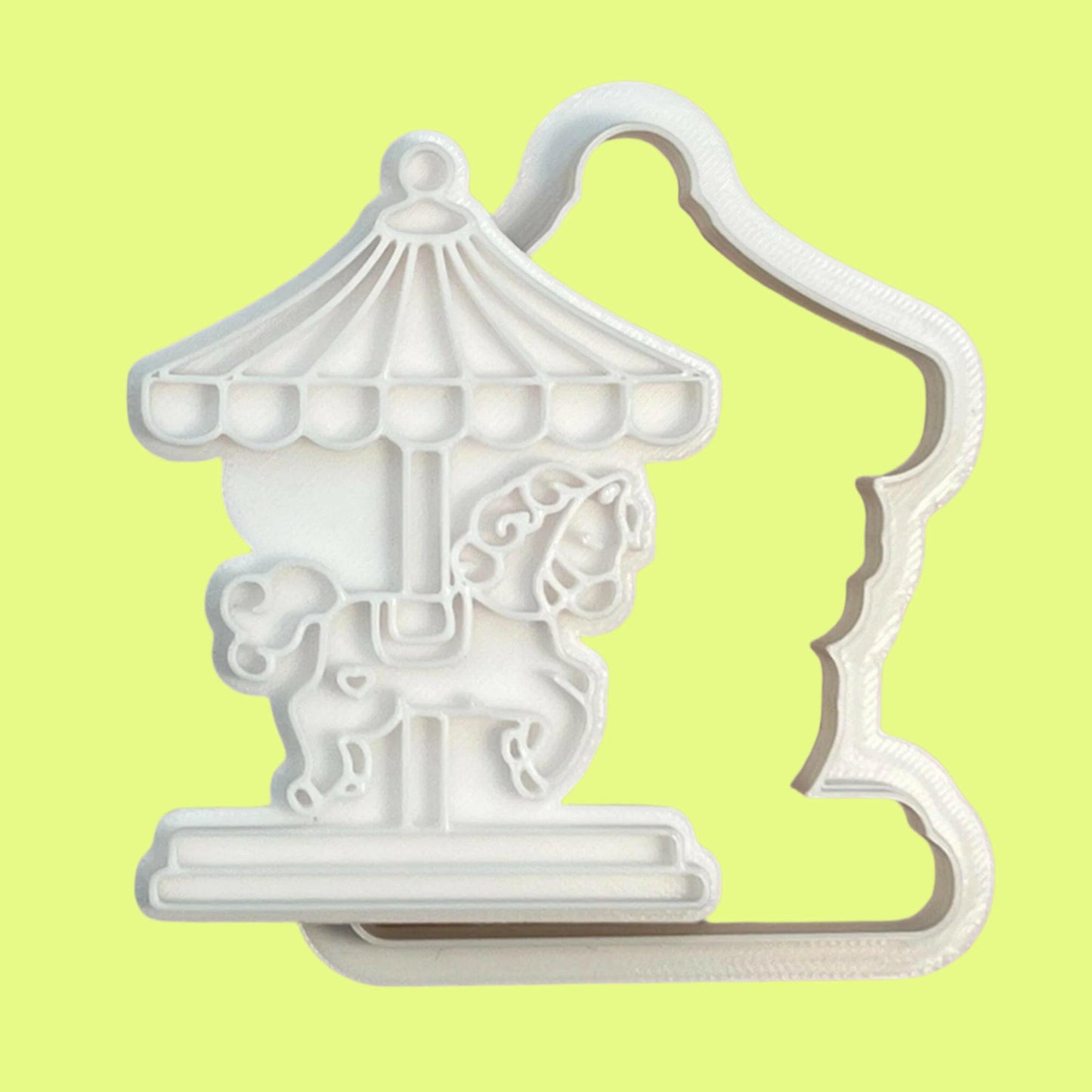 Carousel Horse Cookie Cutter and Embosser Set.