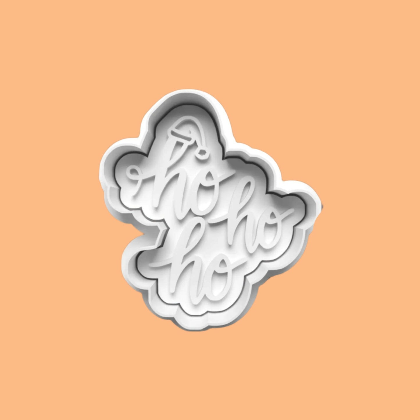 Christmas Phrases Lettering Cookie Cutter and embosser stamp set..