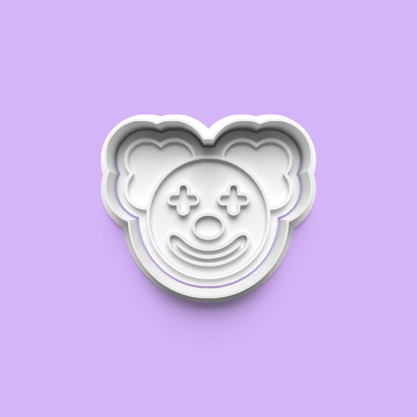 Circus Scene Cookie Cutter and Embosser Stamp Set. Handmade gift item..