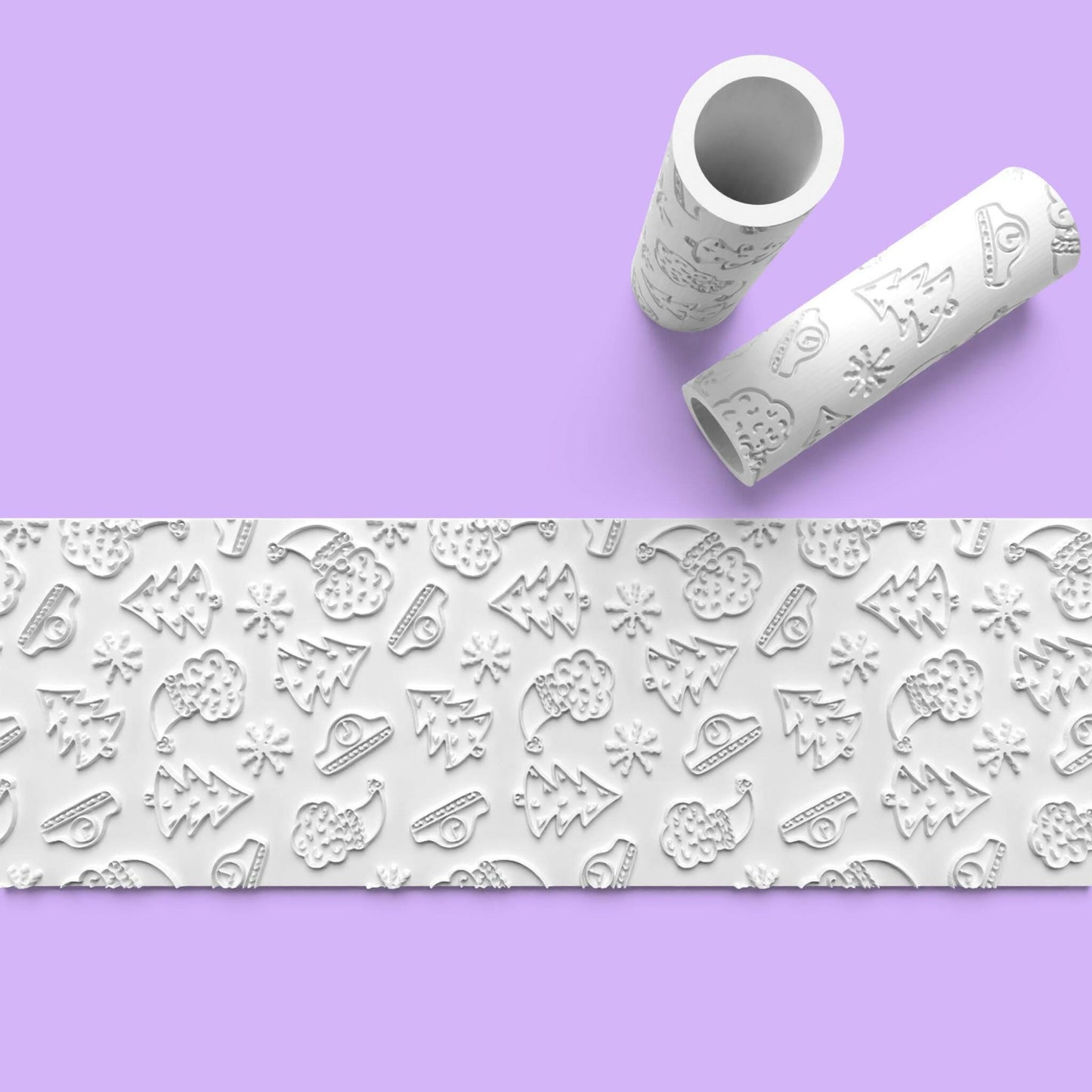 Various Christmas Design Textured Roller Embosse/Debosser for Fondant Polymer Clay Etc.