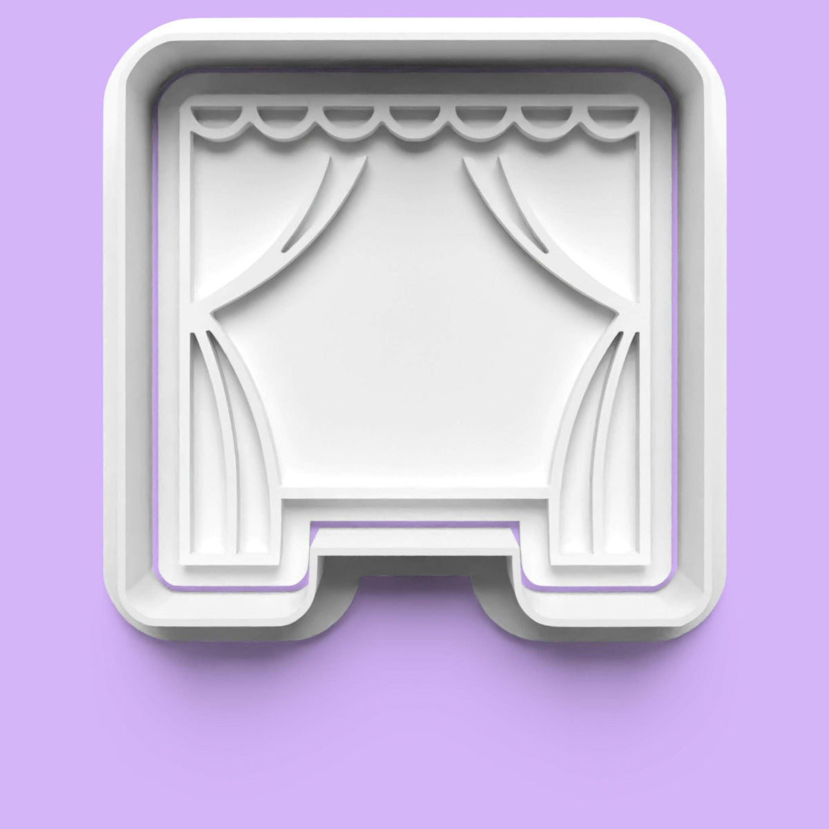 Theatre Scene Cookie Cutter and Embosser Stamp Set.