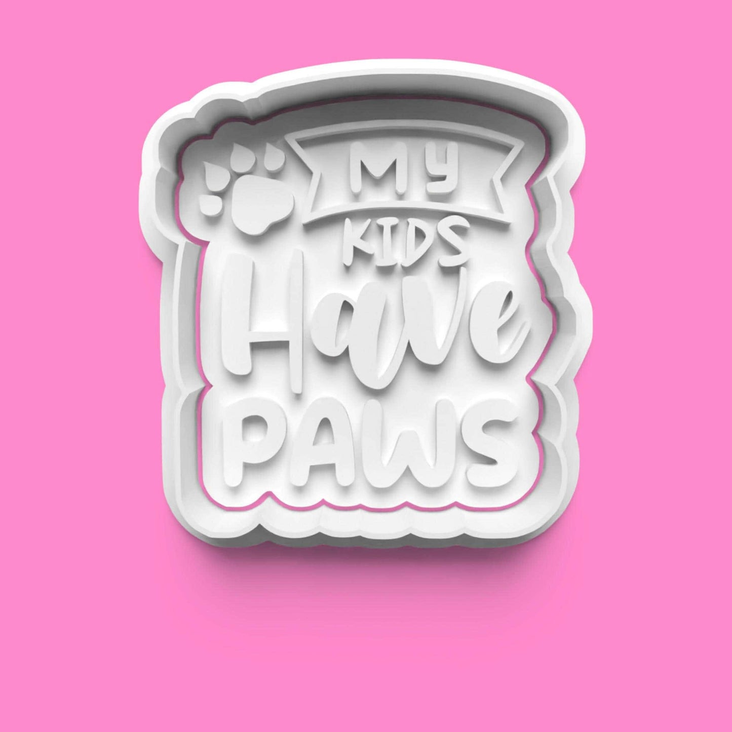 Dog Love Cookie Cutter and Embosser Stamp Set.