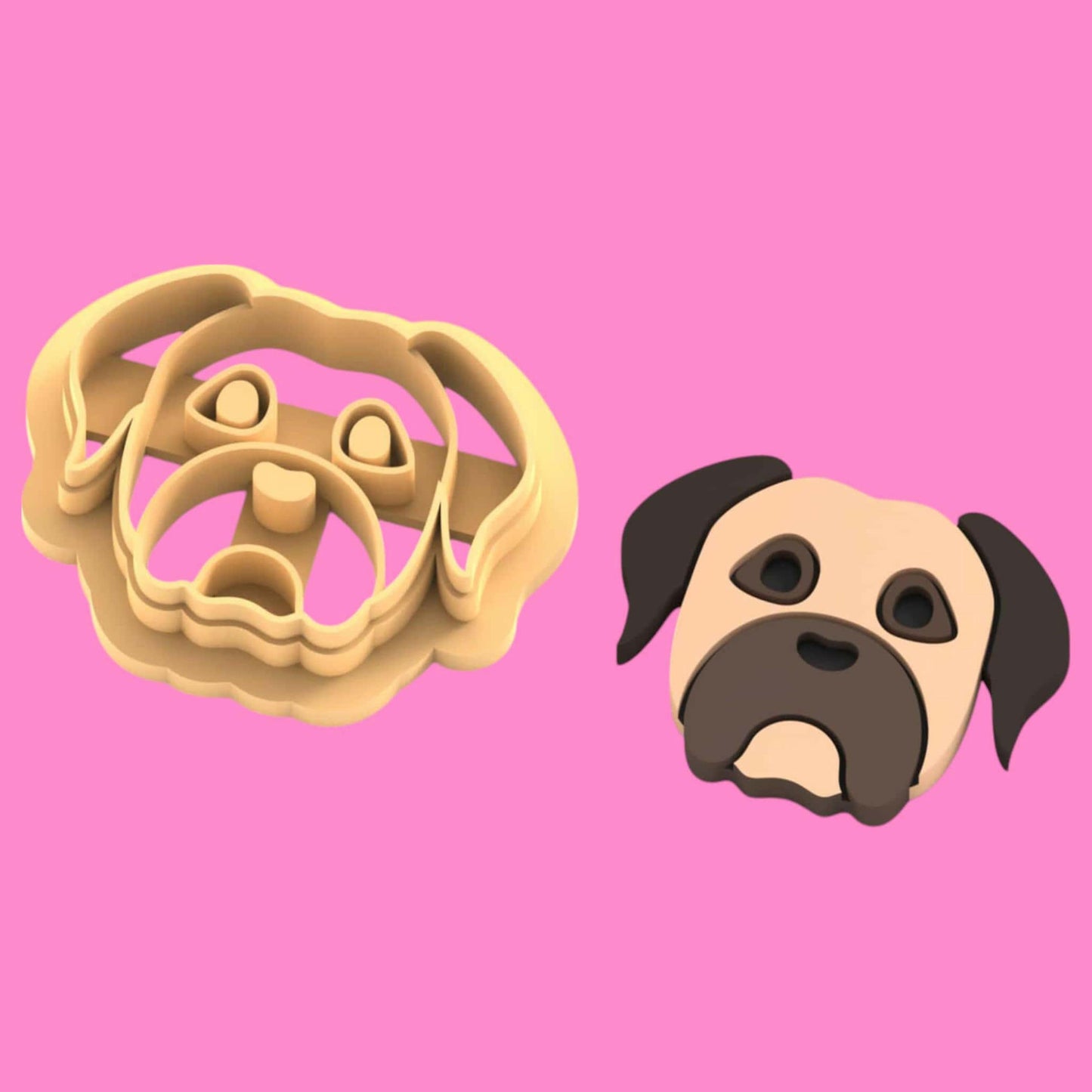 Bulldog Head Clay Cutter - Polymer clay Tools -Jewellery Tools-Earring Clay Cutters,Clay Earring Cutters,Most Unique Design. Cookie Cutter.