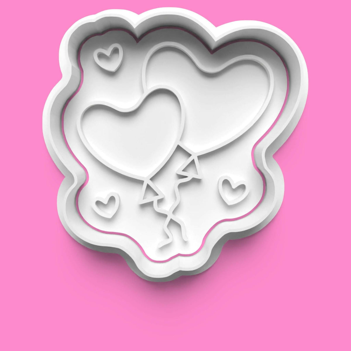 Valentines Love complete Cookie Cutter and Embosser Stamp Set. 0777.