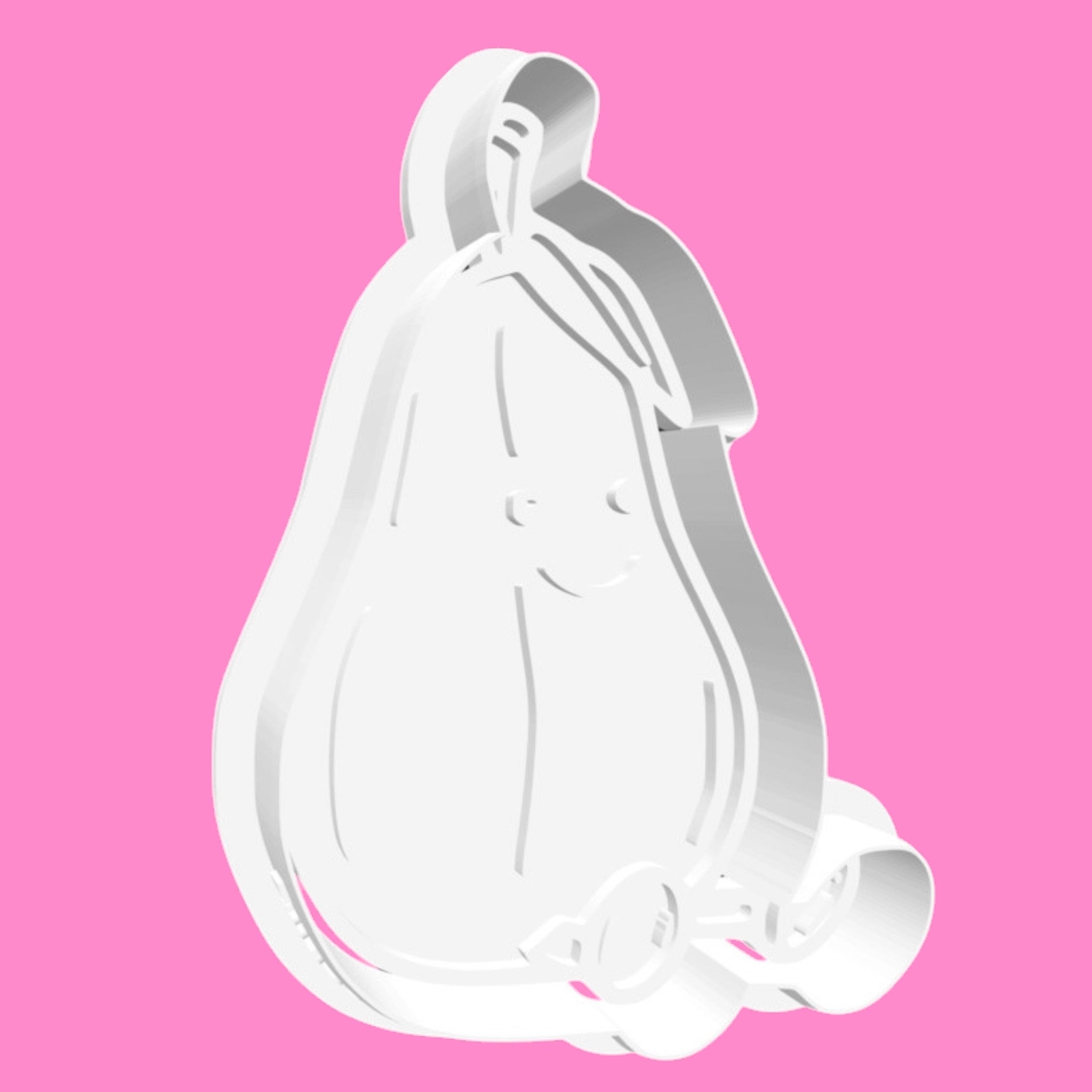 Jellycat-Inspired Pear Cookie Cutter & Stamp | Cute Kawaii Orchard Fruit Design