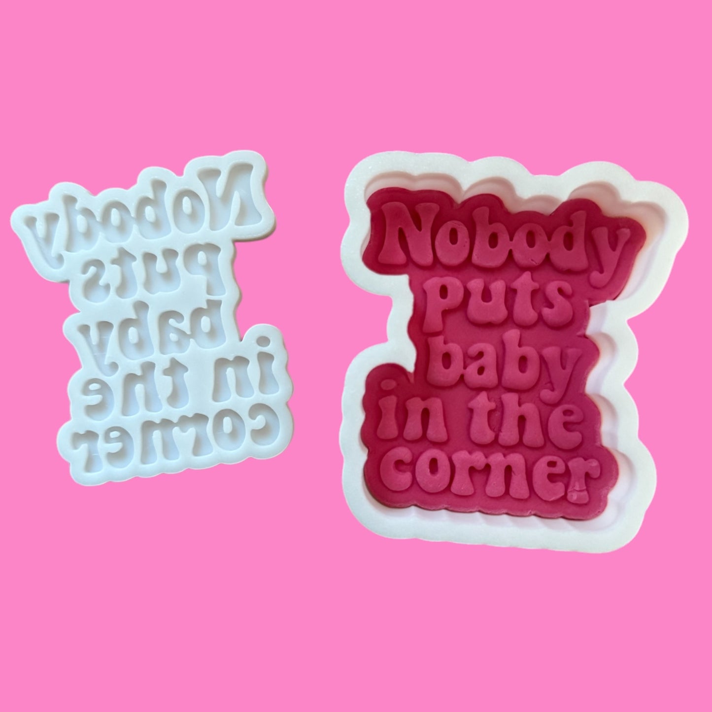 "Nobody Puts Baby in the Corner" Cookie Cutter & Outbosser – Iconic Quote Design