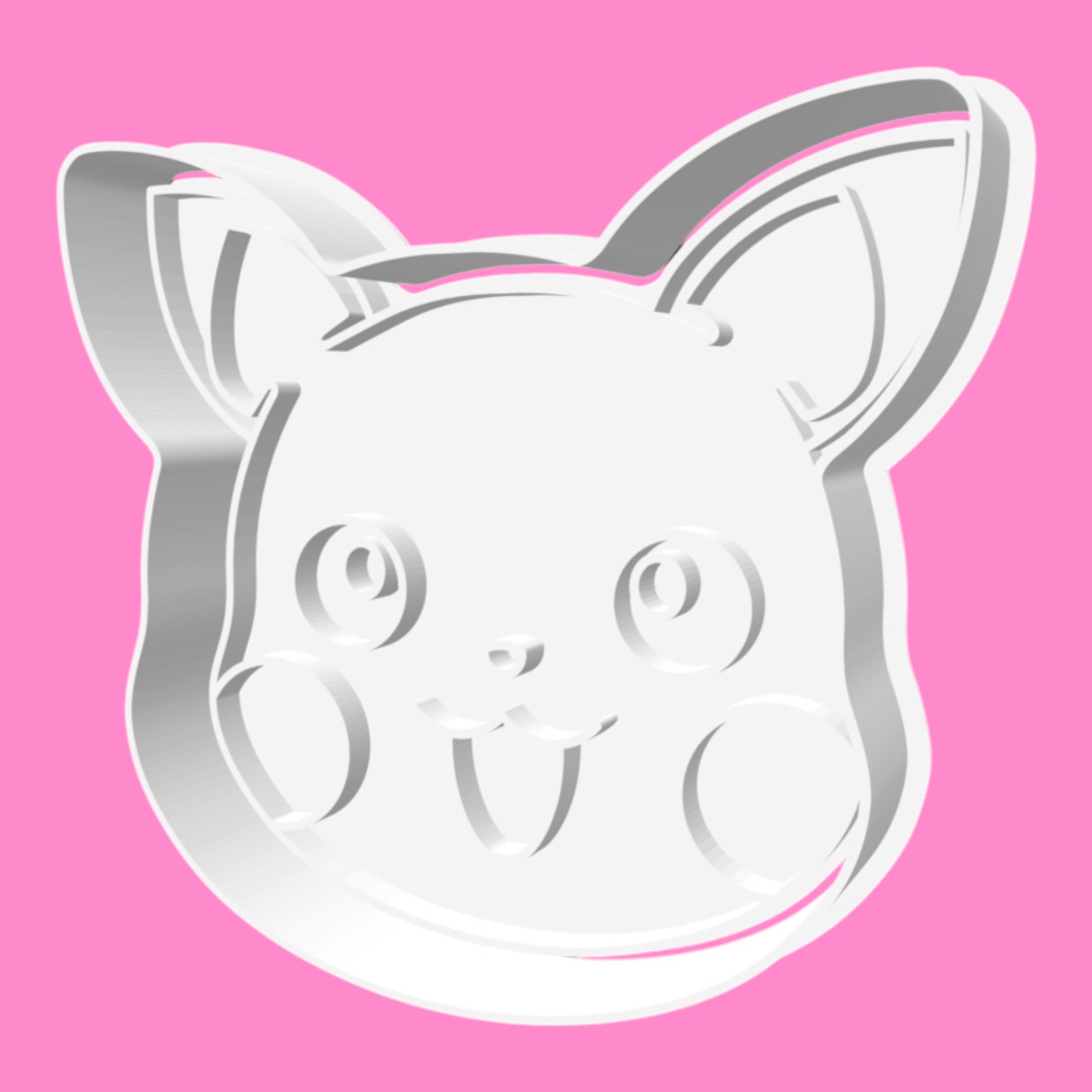 Pokemon Anime Cookie Cutter & Stamp | Cute Cartoon Gamer Birthday Biscuit Cutter | 8cm