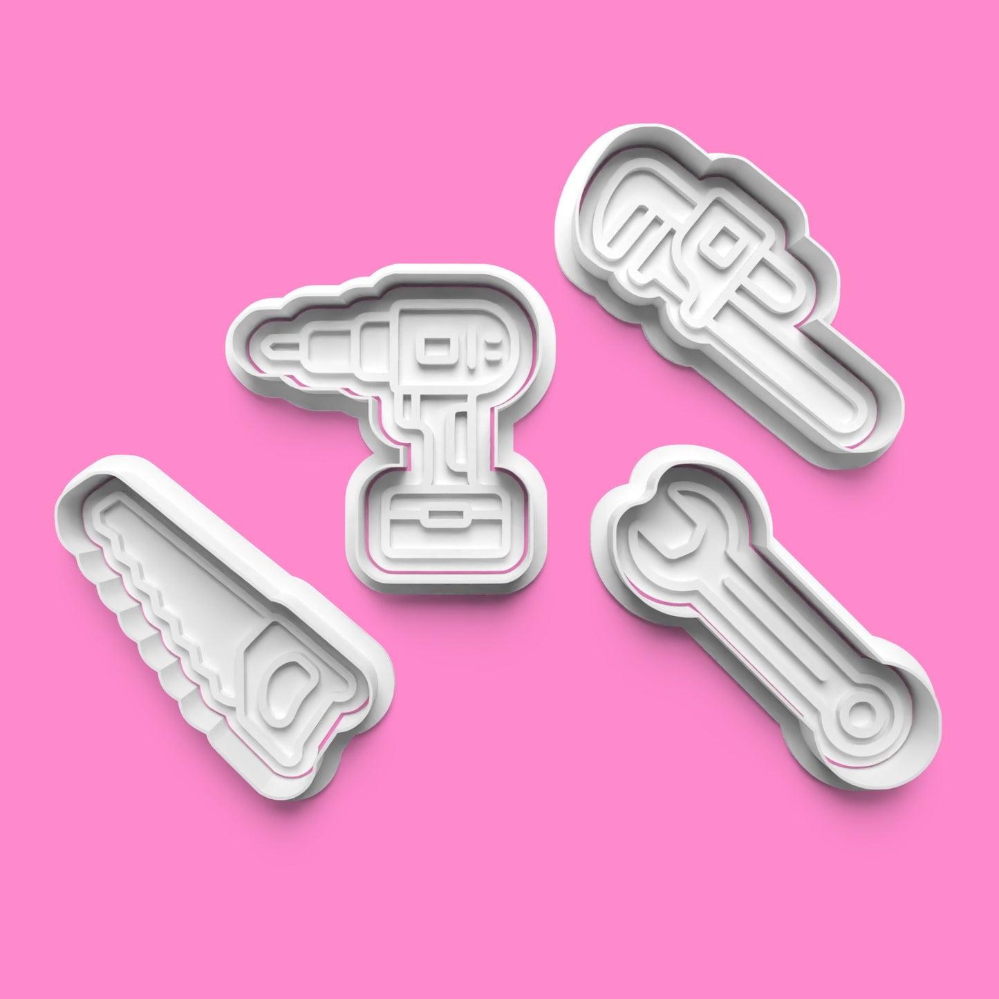 Tool Set Cookie Cutters & Stamps | DIY & Builder Theme | PLA