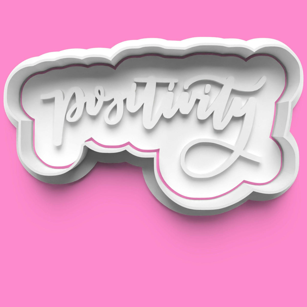Inspirational Words Cookie Cutter & Stamp Set | 30 Motivational Designs | PLA.