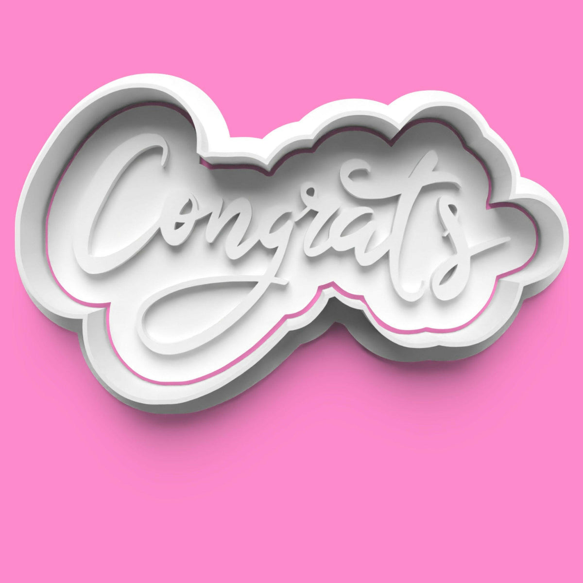 Inspirational Words Cookie Cutter & Stamp Set | 30 Motivational Designs | PLA.