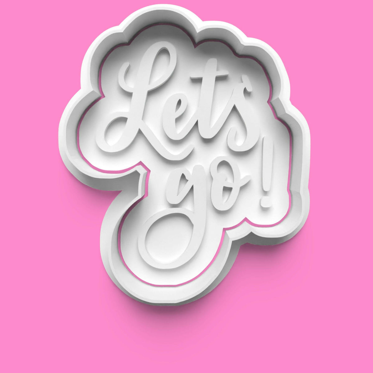 Inspirational Words Cookie Cutter & Stamp Set | 30 Motivational Designs | PLA.